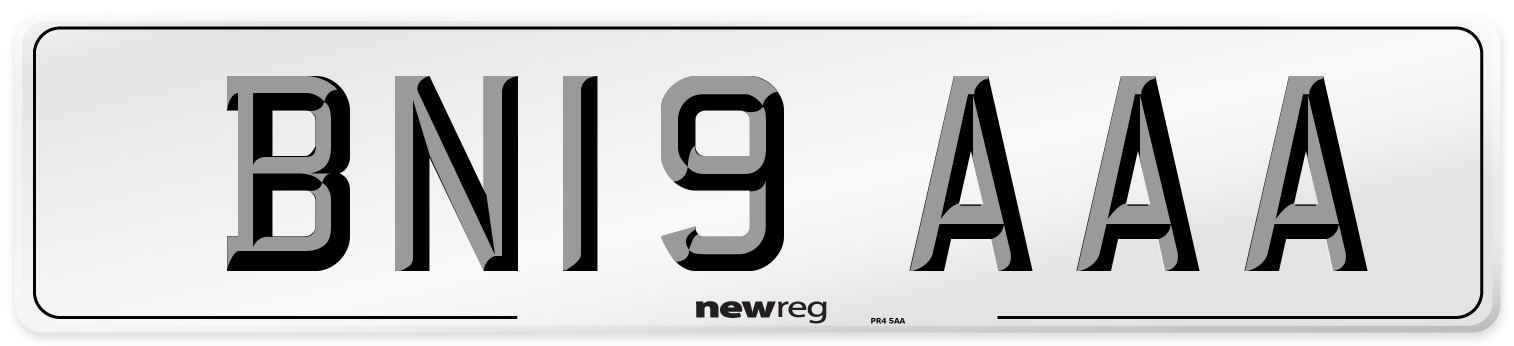 BN19 AAA Number Plate from New Reg